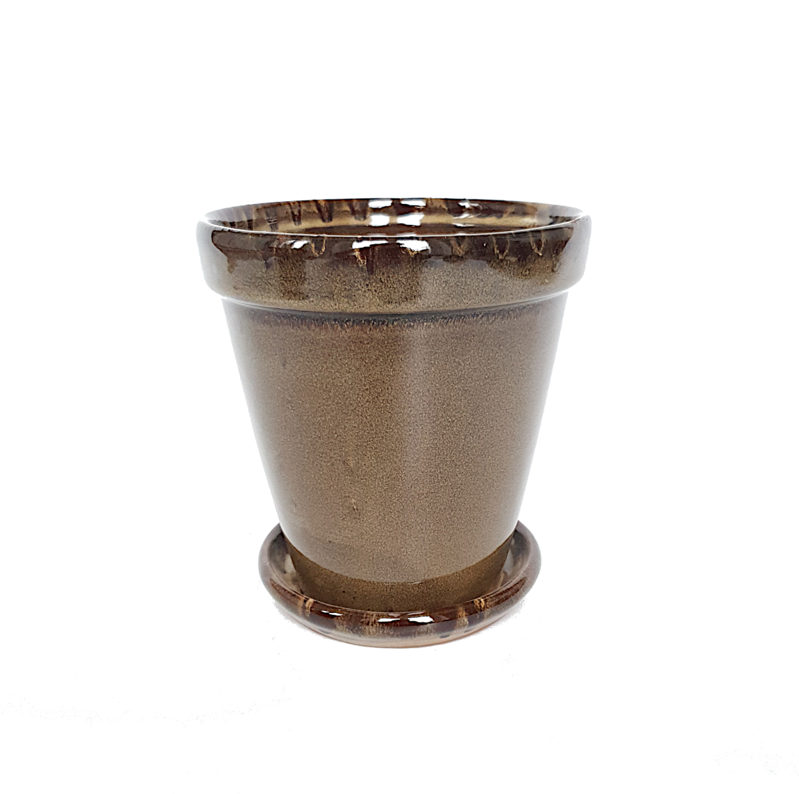 Pot | Keramiek met opvangschoteltje