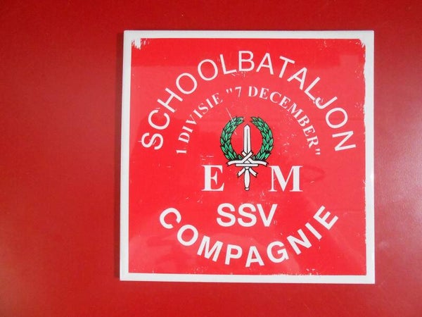 Tegeltje Schoolbataljon 1e Divisie 7 December SSV-Compagnie