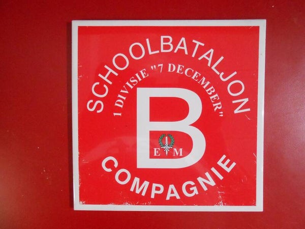 Tegeltje School Bataljon 1e Divisie 7 December B-Compagnie