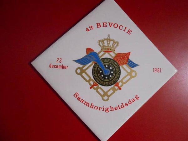 Tegeltje 42 Bevocie Saamhorigheids dag 23 december 1981