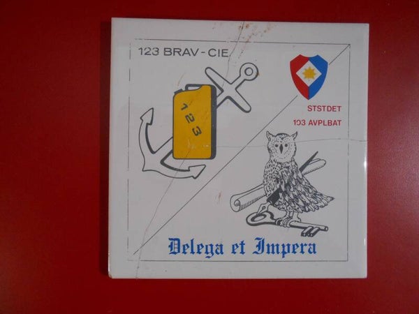 Tegeltje 123 Bravin Compagnie