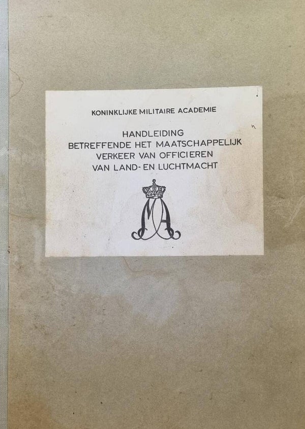 Handleiding betreffende het maatschappelijk verkeer van Officieren van Land- en Luchtmacht