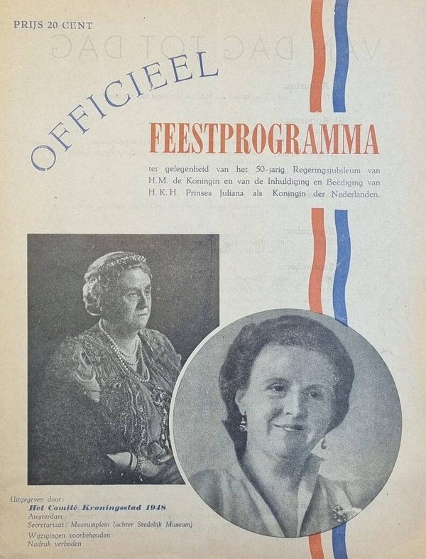 Officieel Feestprogramma 50-jarig Regerings Jubileum