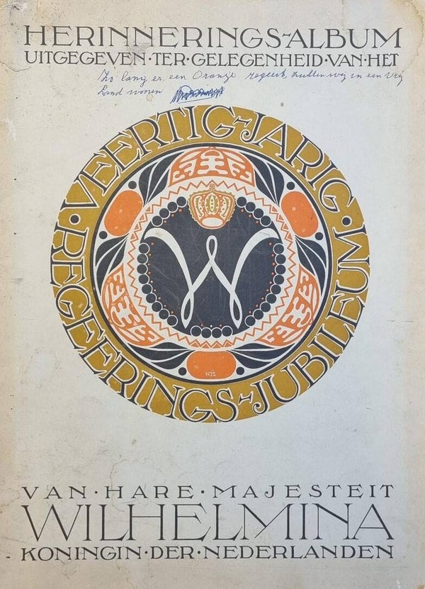 Herinnerings Album 40 jarig Regerings Jubileum Koningin Wilhelmina
