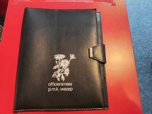 Schrijfmap Officiersmess P.M.K. Wezep