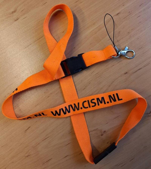 Keycord, oranje, www/cims.nl