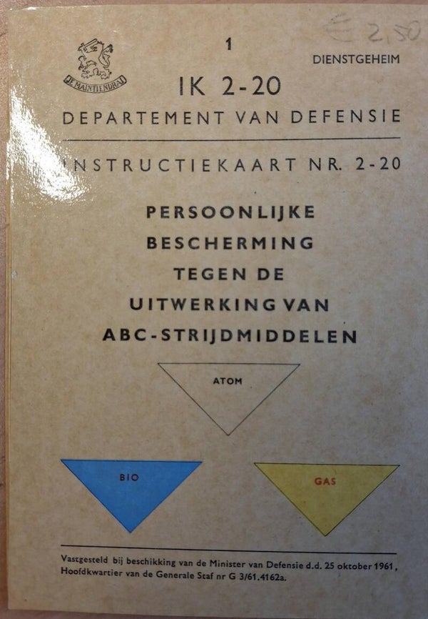IK 2-20, Persoonlijke bescherming tegen uitwerking van ABC-strijdmiddelen