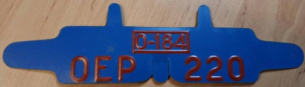 Klasse III Brandstof jerrycan plaatje OEP 220 (O-184)