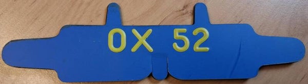 Klasse III Brandstof jerrycan plaatje OX 52