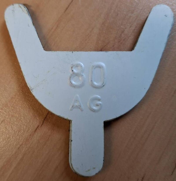 Klasse III Brandstof jerrycan plaatje AG 80