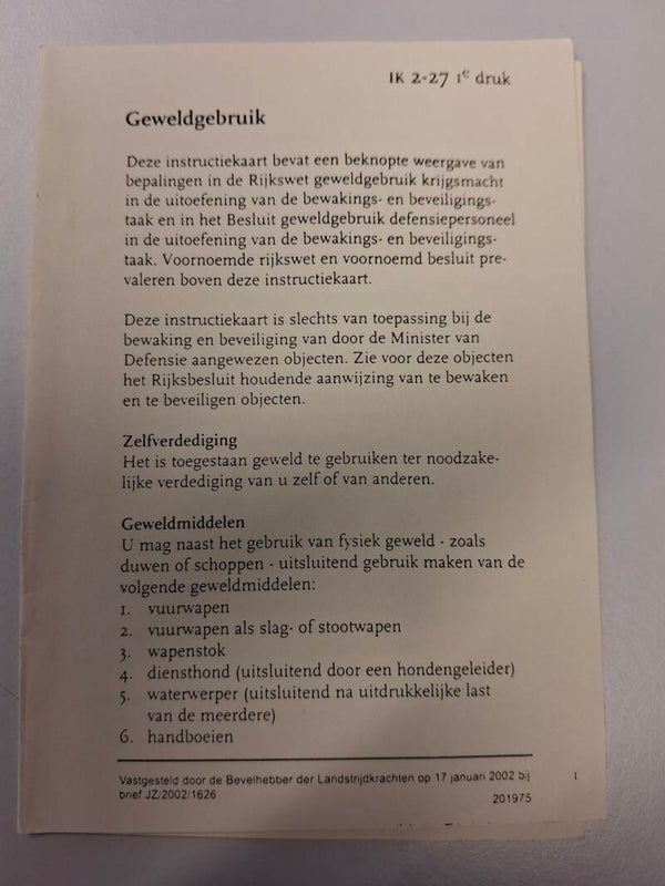 IK 2-27 Geweldsmisbruik