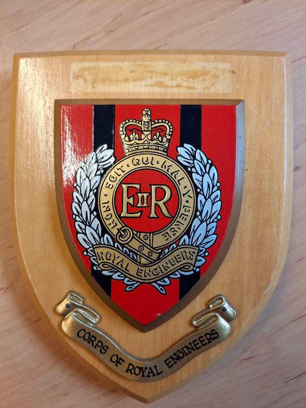 Schildje ER "Corps of Royal Engineers"
