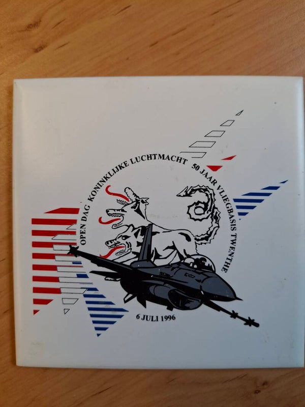 Tegeltje Open Dag 50 jaar Vliegbasis Twenthe 6 juli 1996