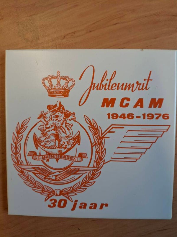 Tegeltje MCAM Jubileumrit 30 jaar 1946 - 1976
