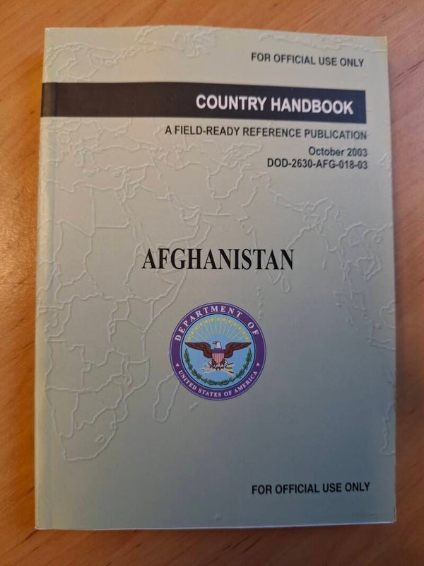 Country Handbook AFGHANISTAN