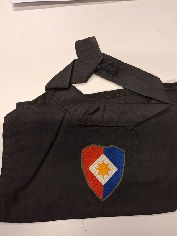 Sjaal zwart met logo 1e Legerkorps