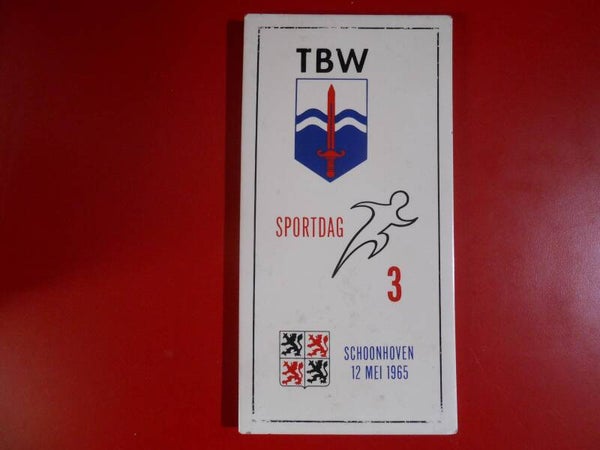 Tegeltje 3e Sportdag TBW Schoonhoven 12 mei 1965