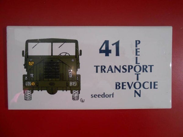 Tegeltje 41 Bevocie Transportpeloton Seedorf