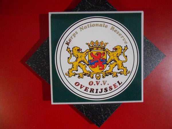 Schildje Korps Nationale Reserve O.V.V. Overijssel