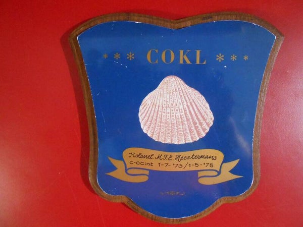 Schildje COKL, Kol. Heestermans, C-OCInt, 1-7-'73/1-5-'75