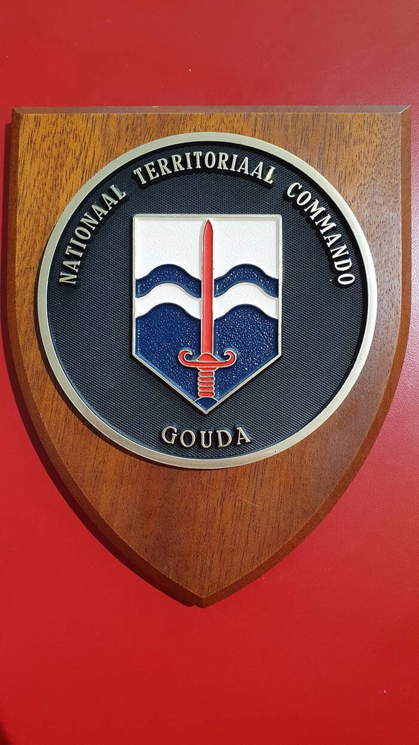 Schildje Nationaal Territoriaal Commando Gouda