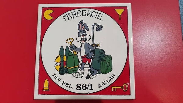 Tegeltje 1e Kader Compagnie, Div. Pel 86/1 A-Klas