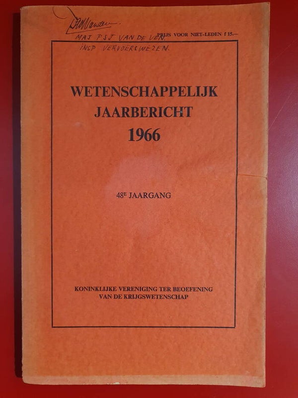Wetenschappelijk Jaarbericht 1966