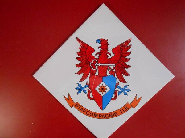 Tegeltje Staf Staf Compagnie 1 LK