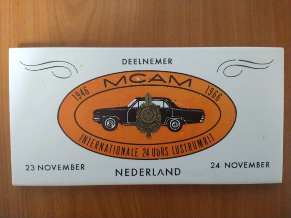 Tegeltje deelnemer MCAM