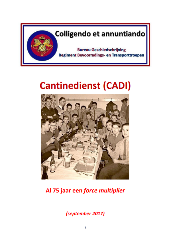 Publicatie: Cantinedienst (CADI): Al 75 jaar een force multiplier