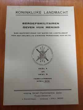 Beroepsmilitairen geven hun mening