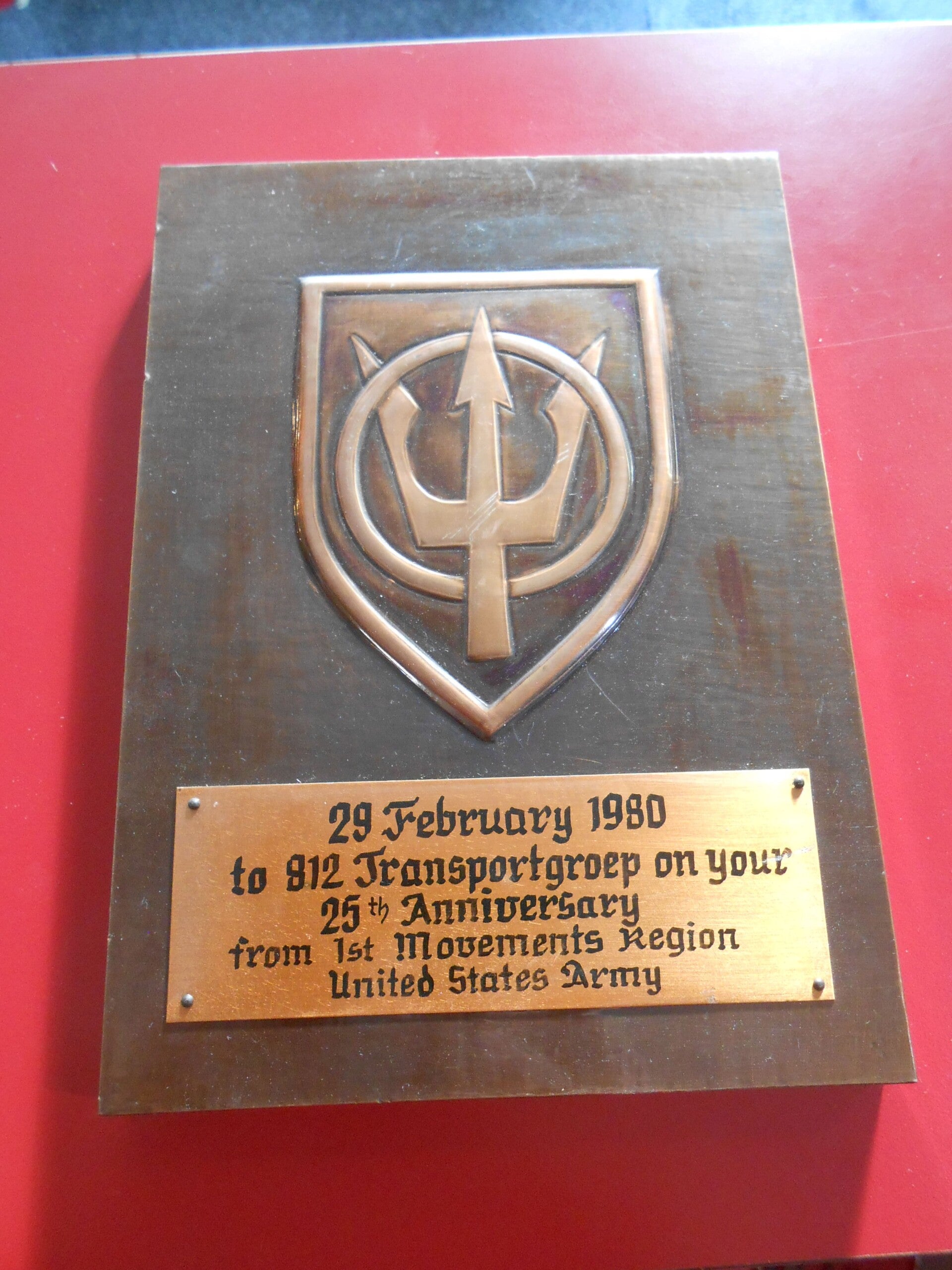 Schildje 1st Movements Region, 25th Anniversary 812 Transportgroup