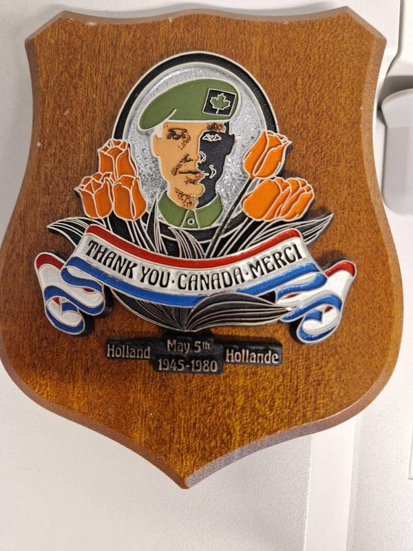 Schildje "Thank you Canada Merci"