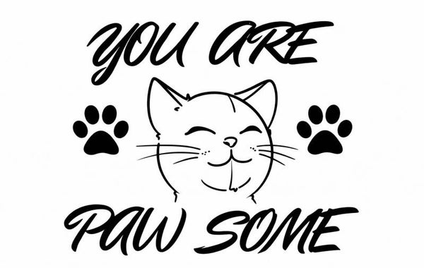 Handmade 50count “You Are Paw Some” 3x2 Stickers