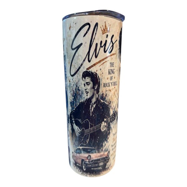 Elvis Presley Inspired 20oz Stainless Steel Tumbler