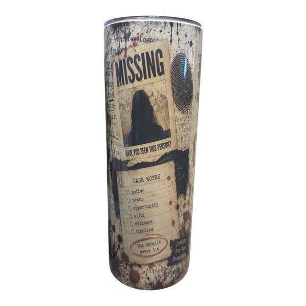True Crime Buff Tumbler - 20oz Stainless Steel