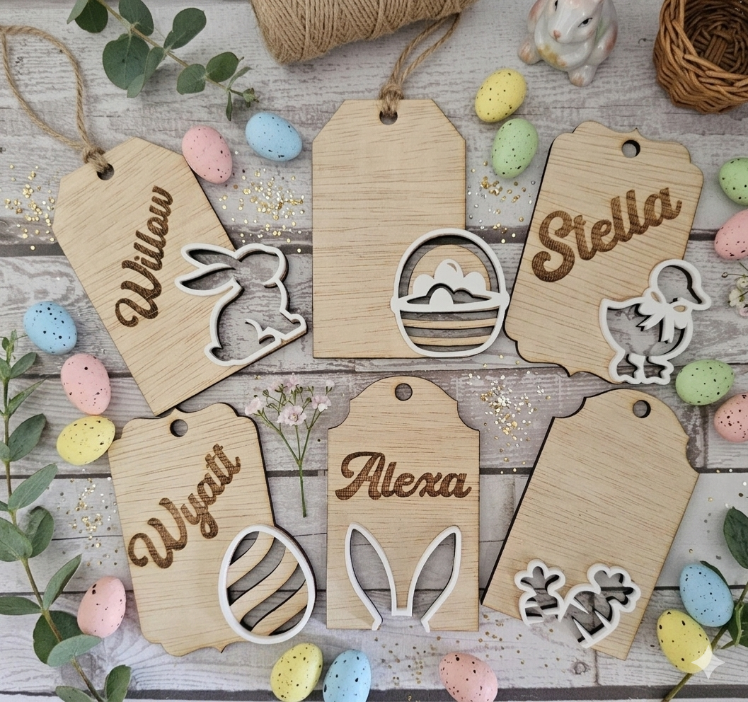 Custom Easter Name Labels