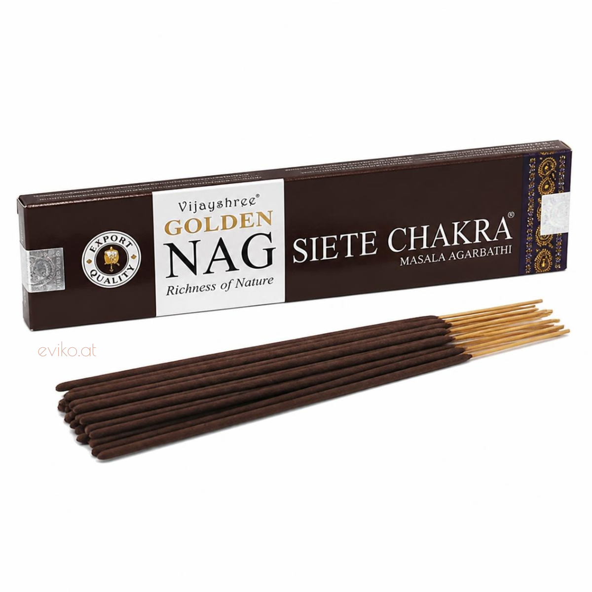 Räucherstäbchen Golden Nag Siete Chakra
