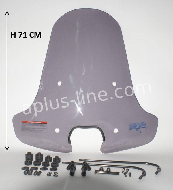 Windscherm aplus passend op piaggio zip - smoke