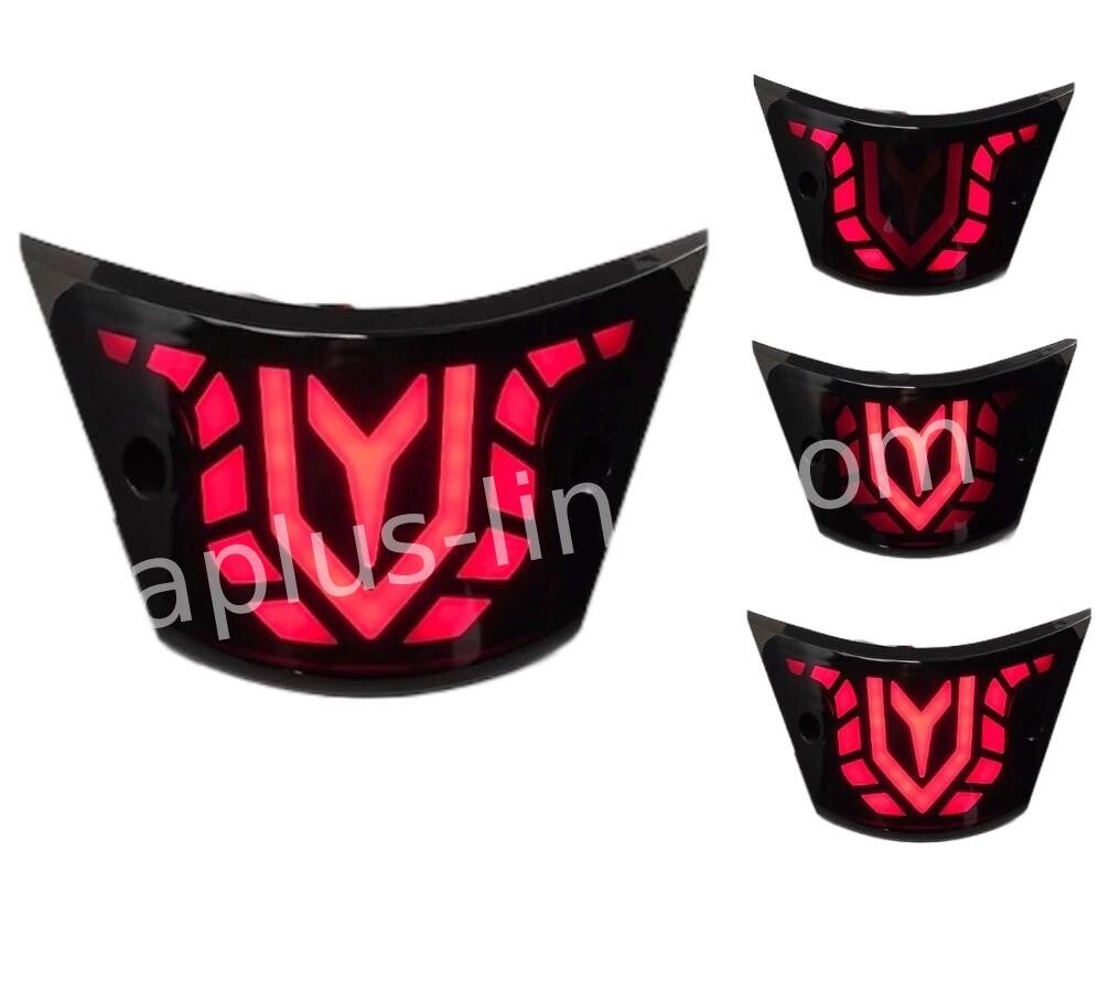 Achterlicht alpha led/tube passend op piaggio zip - smoke 'moving'