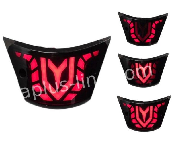 Achterlicht alpha led/tube passend op piaggio zip - smoke 'moving'