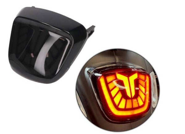 Achterlicht aplus ''bull'' led/tube passend op sprint / primavera e4 smoke