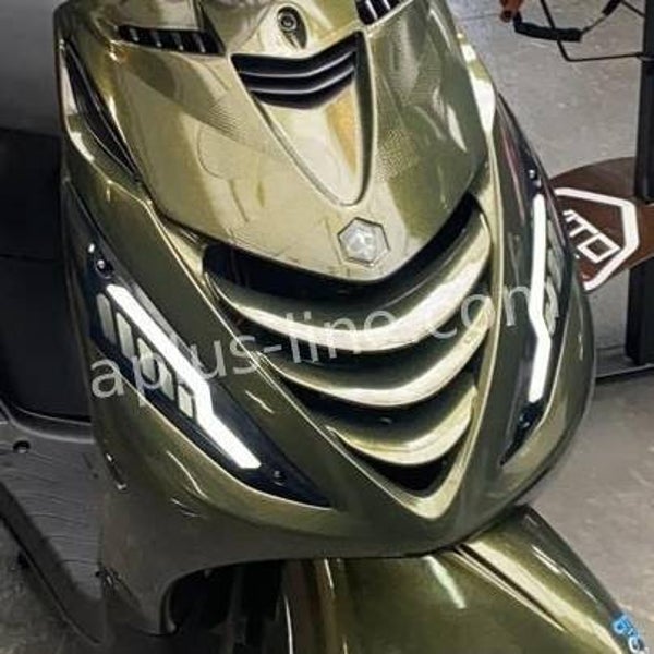 Knipperlichtset alpha tube dagrij voorzijde l+r passend op zip (matrix) smoke - e-keur