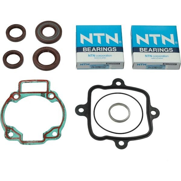 Lager+keerringset BGM inclusief pakkingset runner 125cc, dragster, runner 180cc 2t, typhoon 125cc bgm1181