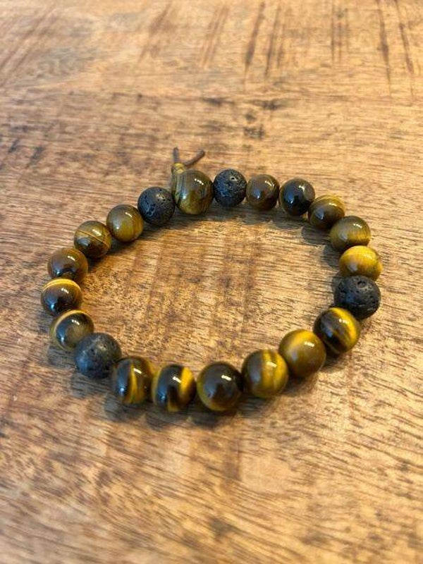 Tijgeroog powerbead mannen