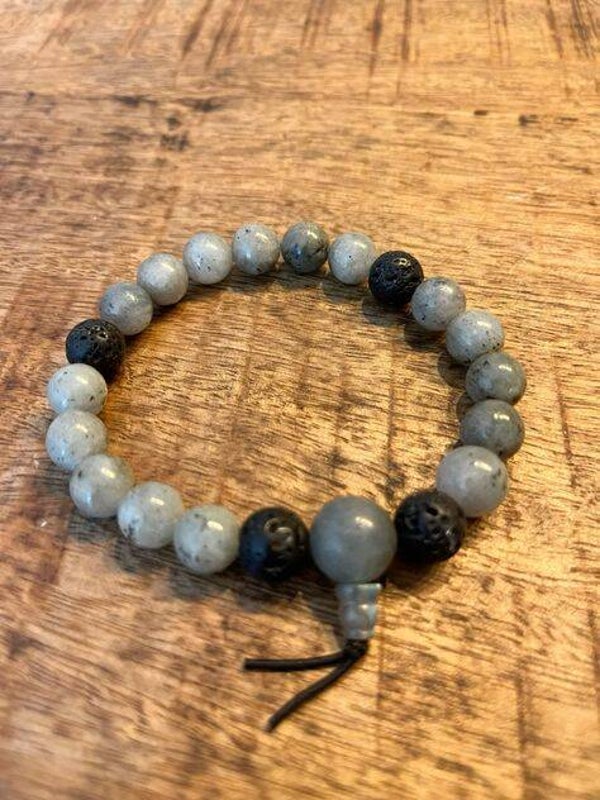Labradoriet powerbead mannen extra lang