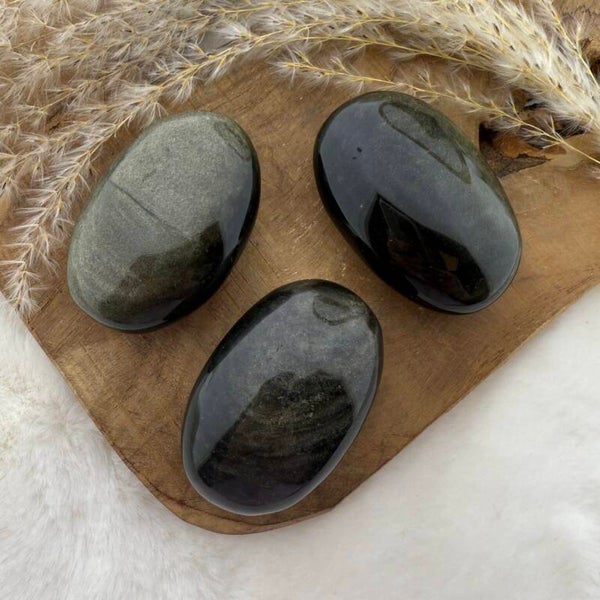 Obsidiaan handsteen goud