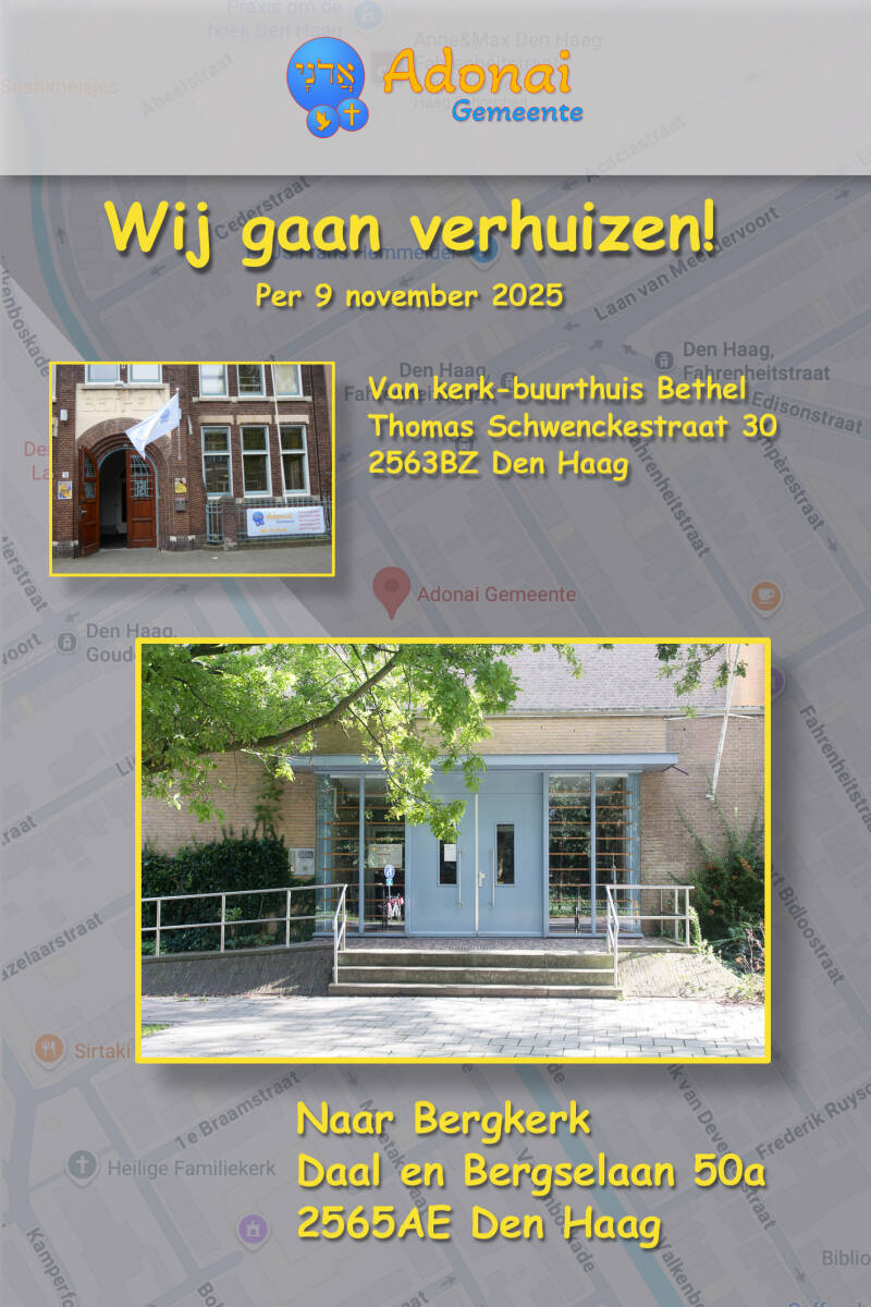 Adonai Gemeente is verhuisd
