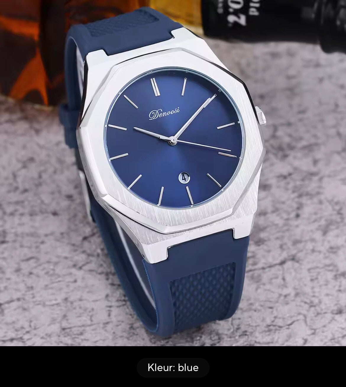 cihas horloge silvery blue / golden blue