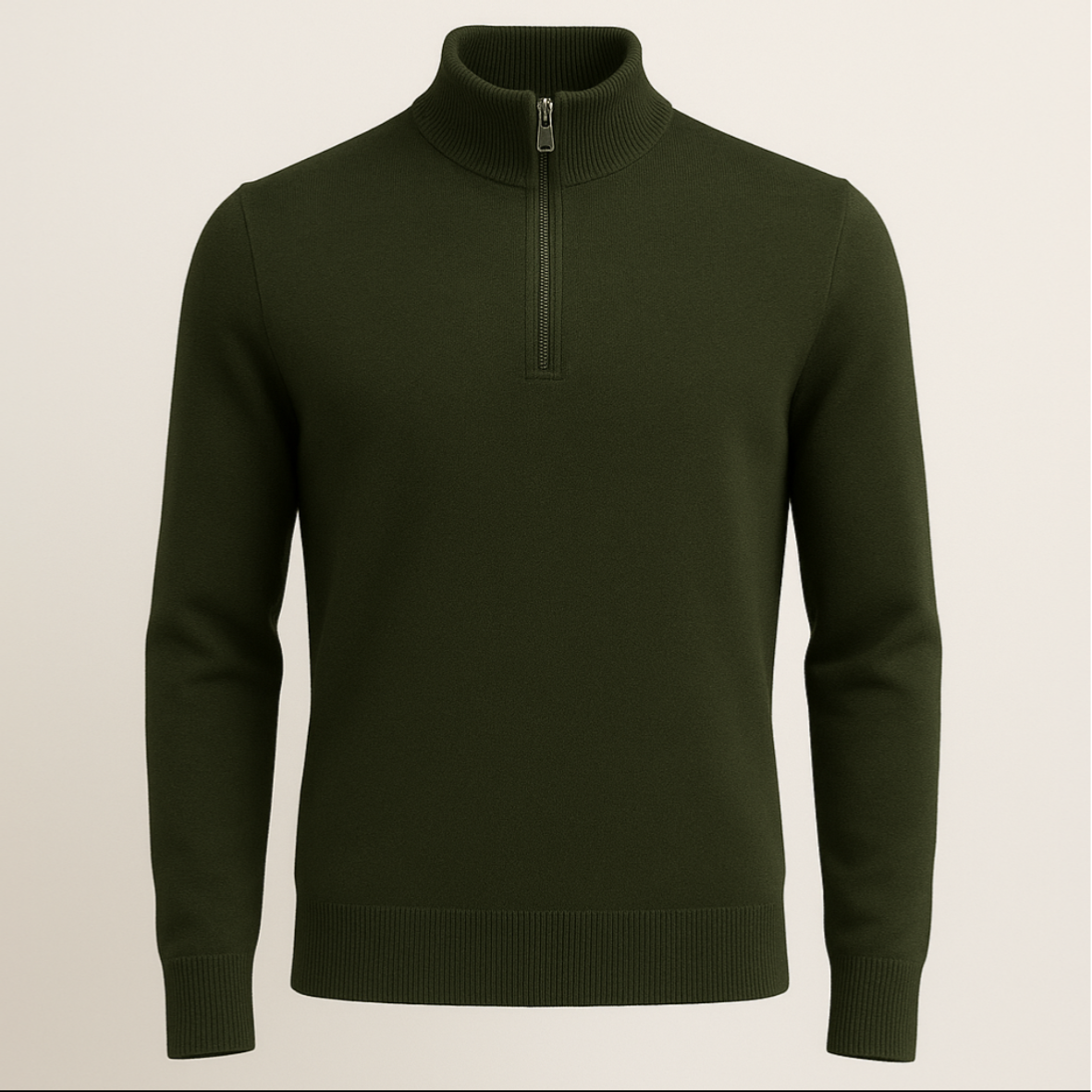 Half-Zip Zakelijke Trui – donker grijs